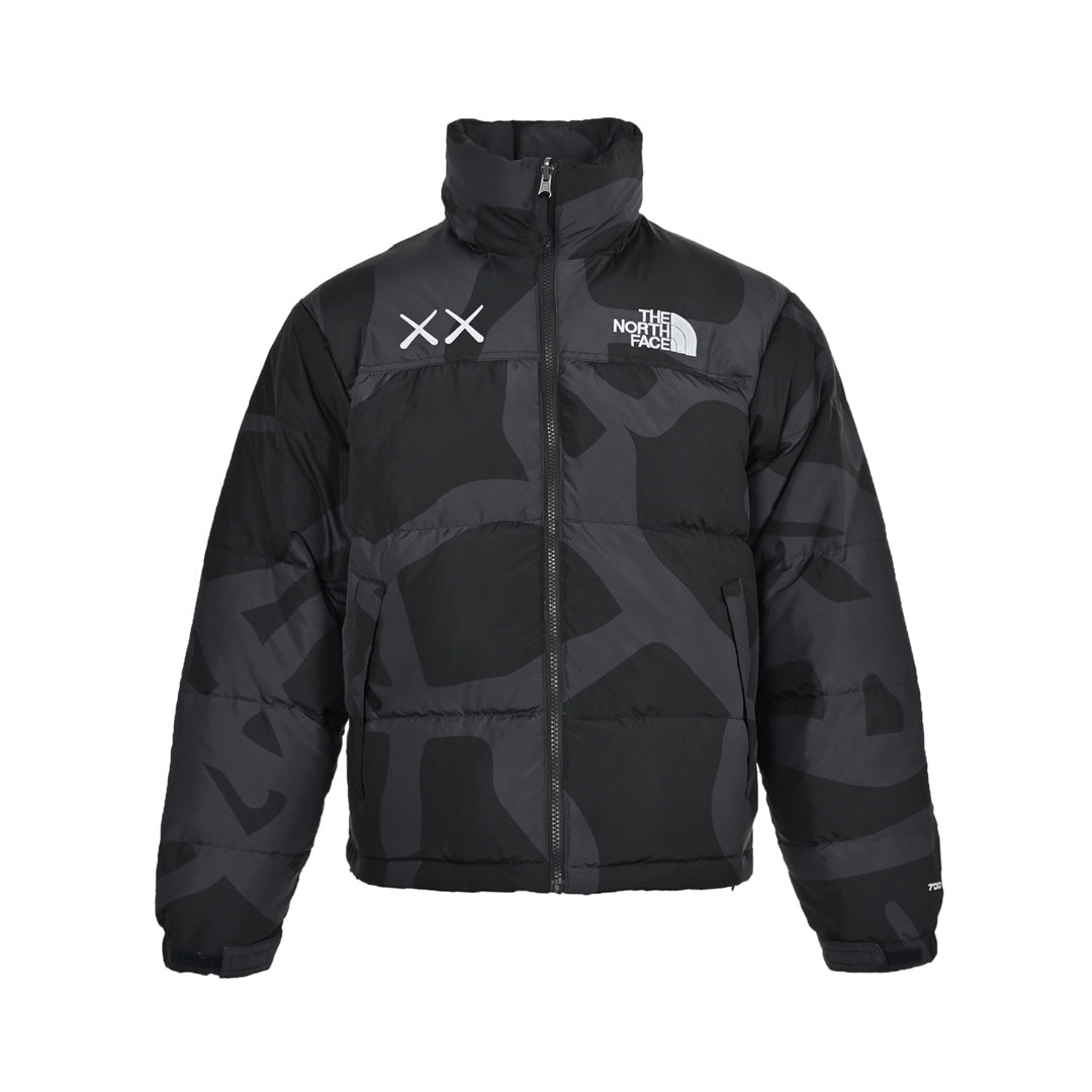 The North Face x KAWS 1996 Retro Nuptse Jacket Black Camo | Women's & Men's Streetwear