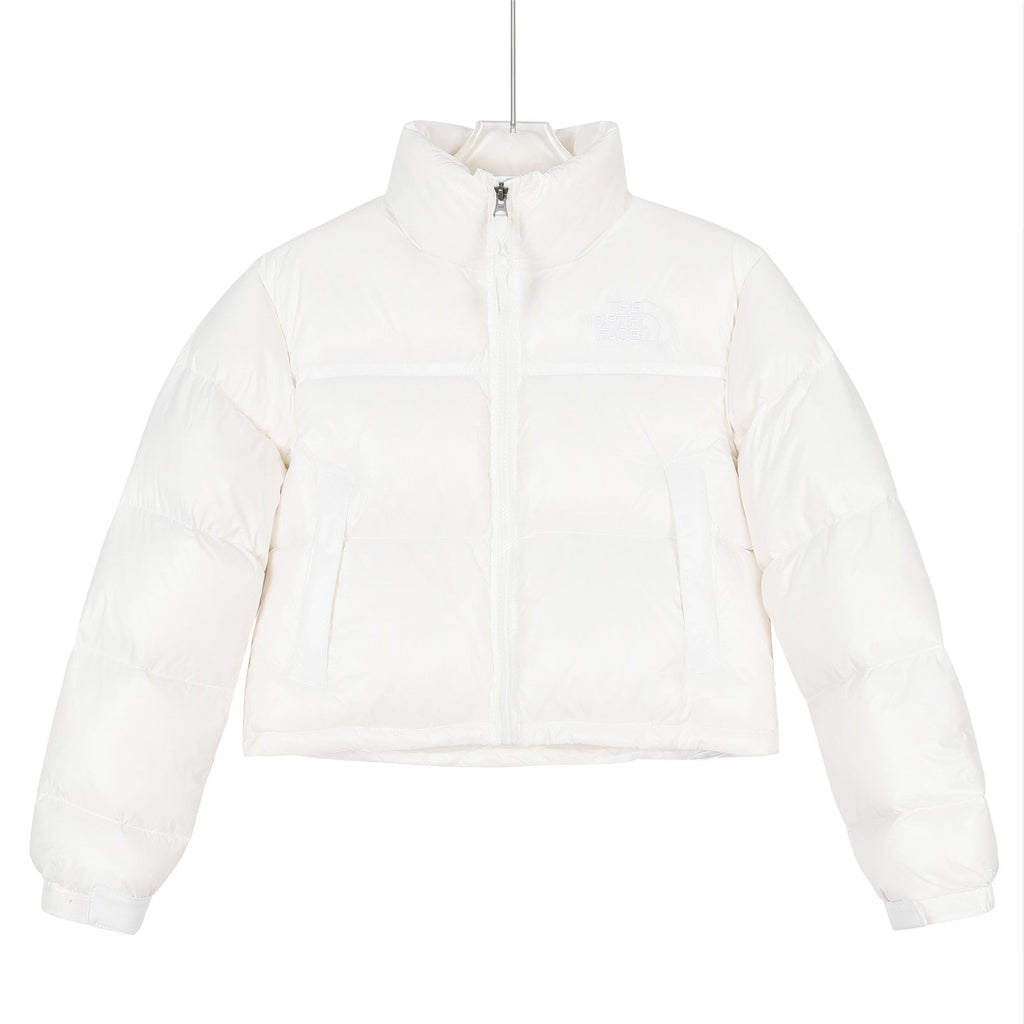 The North Face Cropped Puffer Jacket – Off White | Women's & Men's Styling