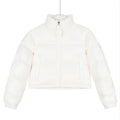 The North Face Cropped Puffer Jacket – Off White | Women's & Men's Styling