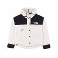 The North Face Women's Men's Cropped Hooded Jacket - White & Black Color Block