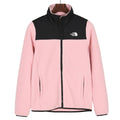 The North Face Women's Men's Fleece Jacket - Light Pink & Black Color Block