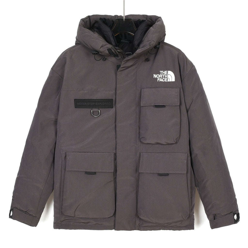 The North Face Multi-Pocket Hooded Parka | Dark Grey | Women's & Men's Utility Style