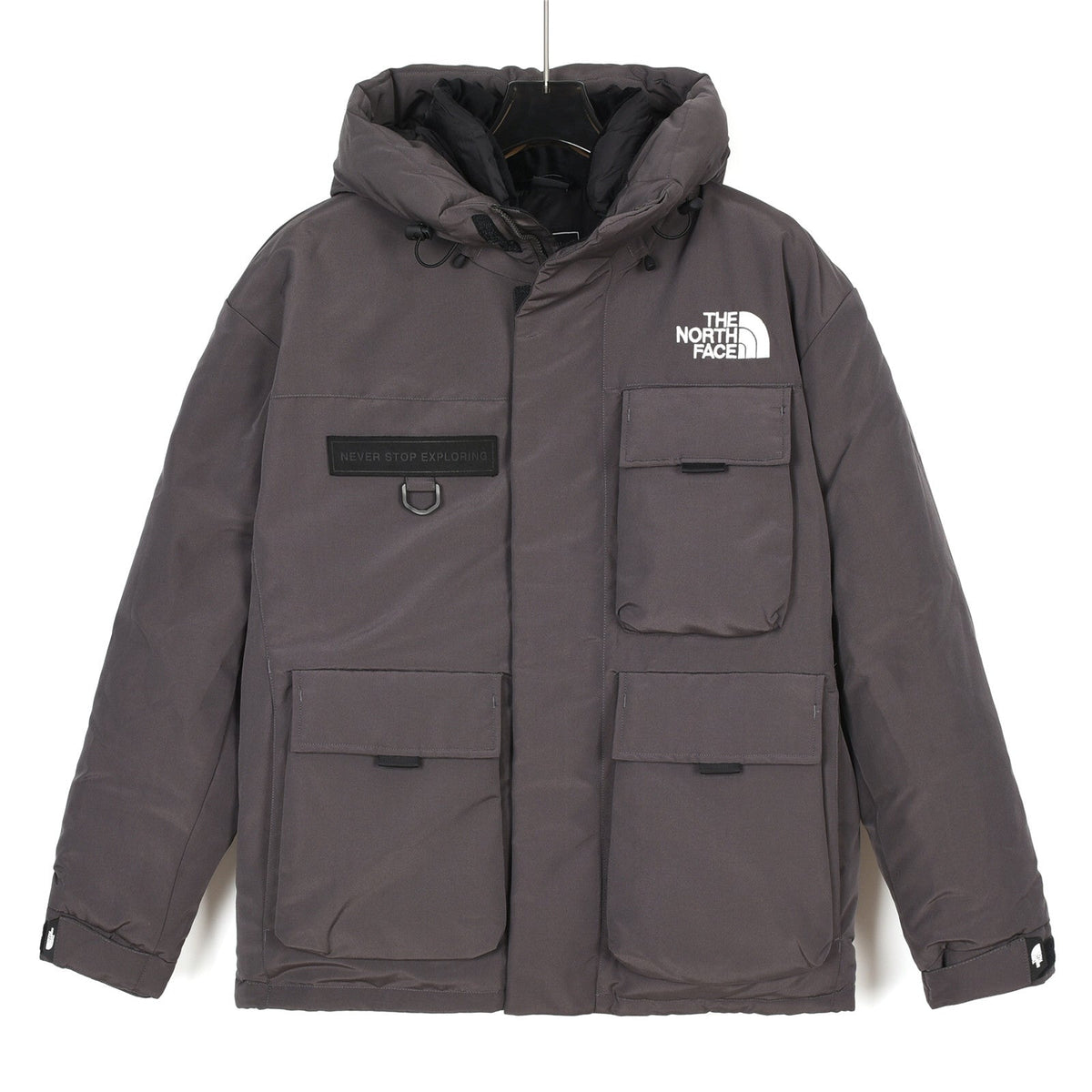 The North Face Multi-Pocket Hooded Parka | Dark Grey | Women's & Men's Utility Style