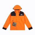 The North Face Men's GORE-TEX Hooded Mountain Jacket | Orange & Black Color Block