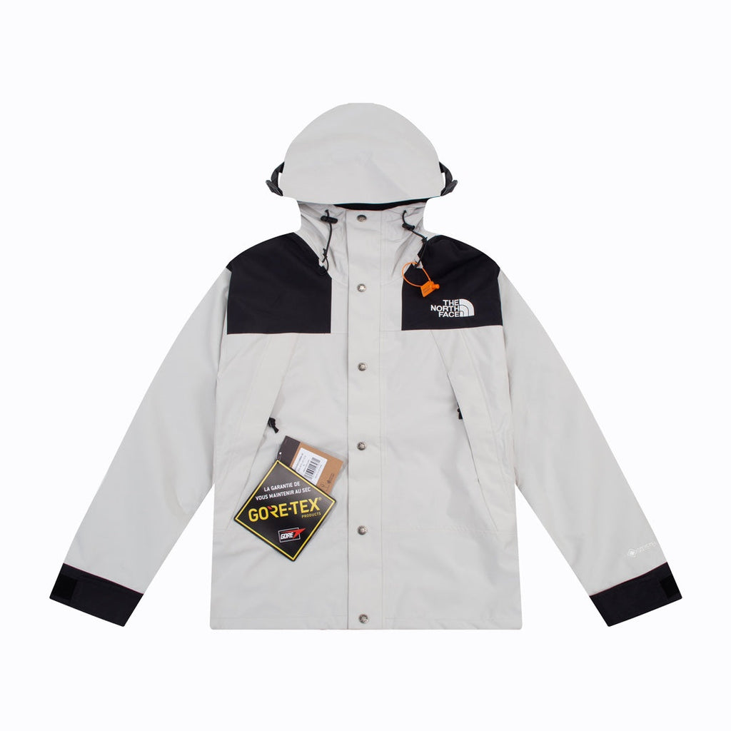 The North Face Men's GORE-TEX Hooded Mountain Jacket | Off-White & Black Color Block