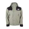 The North Face Women's Men's GORE-TEX Hooded Mountain Jacket - Sage Green & Black Color Block Waterproof Shell