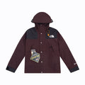The North Face Men's GORE-TEX Hooded Mountain Jacket | Burgundy & Black Color Block