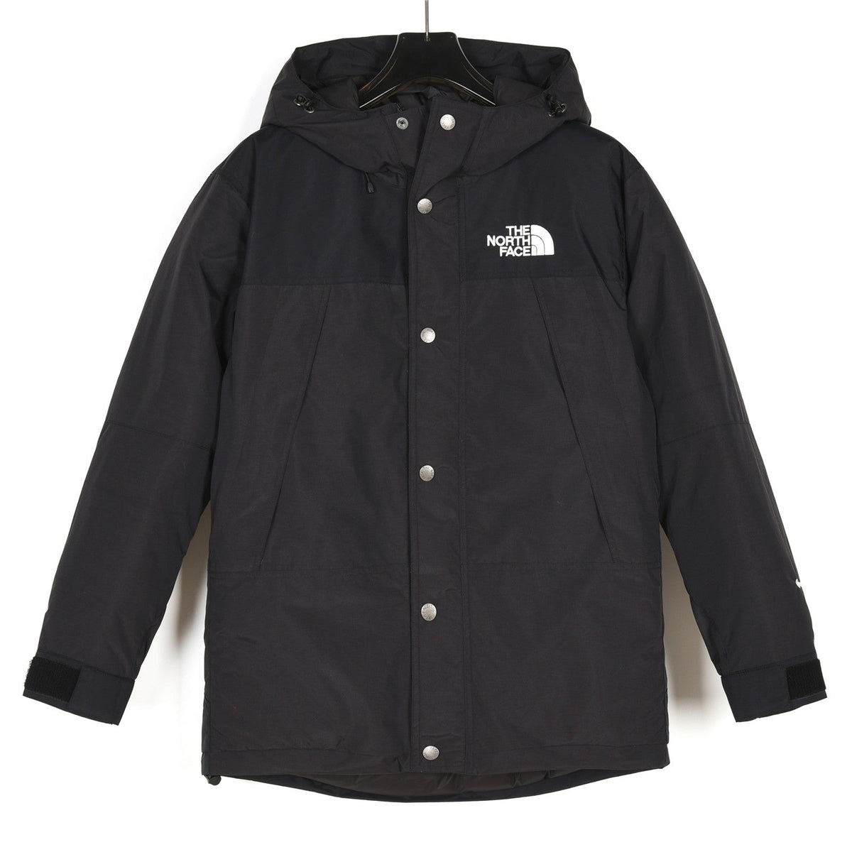 The North Face Women's Men's Down Parka - Black Hooded Winter Jacket