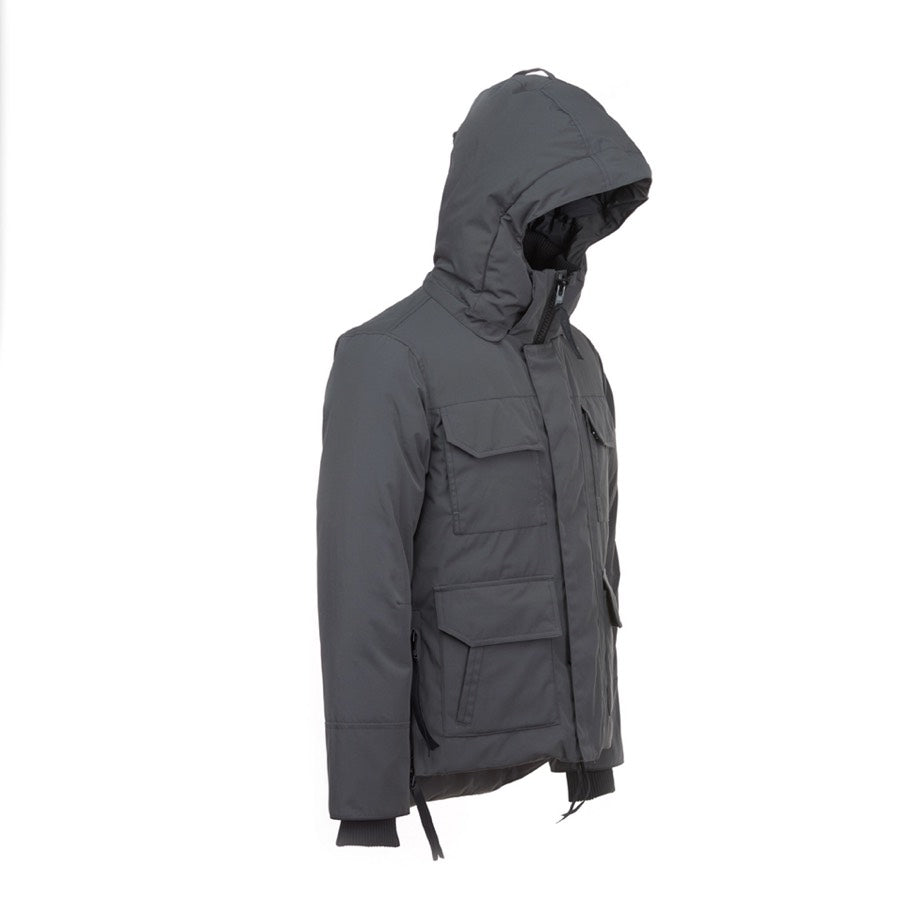 Canada Goose Women's Men's Black Label Down Parka Jacket - Grey