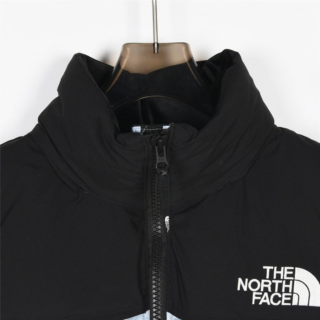 The North Face 1996 Retro Nuptse Jacket – Ice Blue & Black Color Block | Women's & Men's Styling