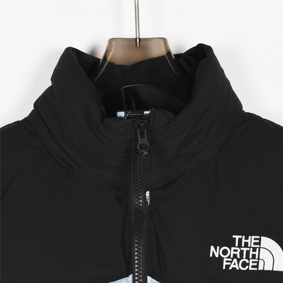 The North Face 1996 Retro Nuptse Jacket – Ice Blue & Black Color Block | Women's & Men's Styling