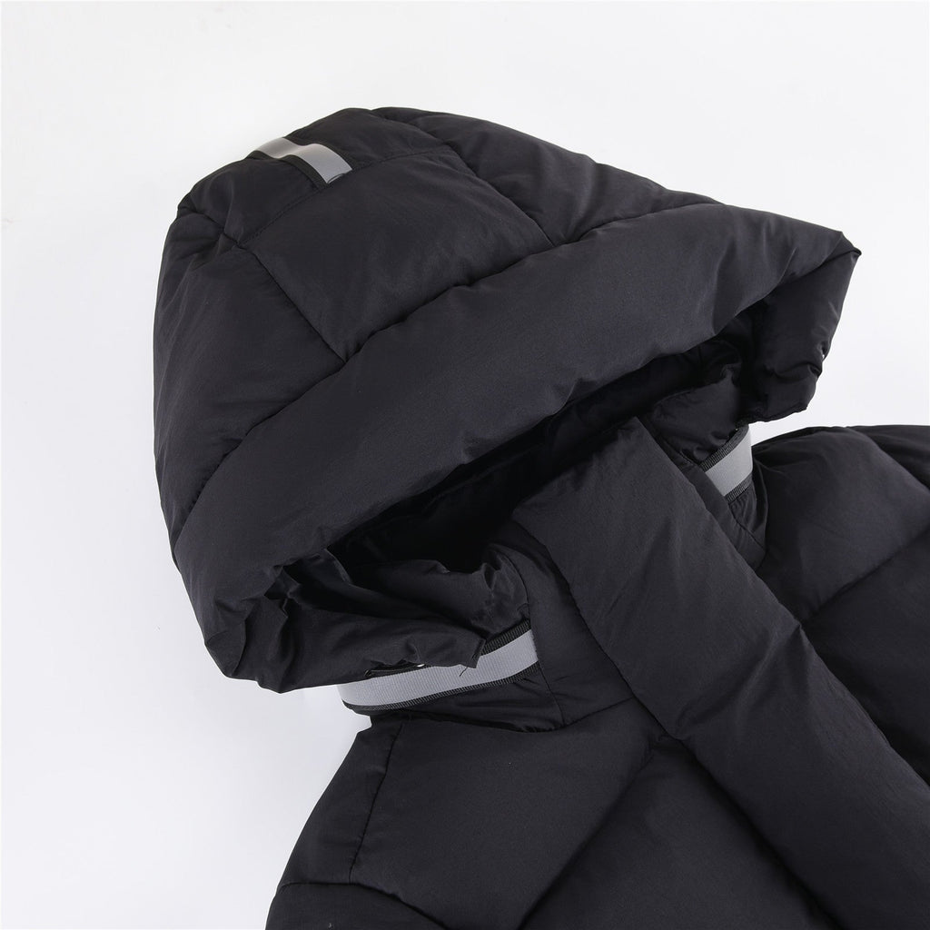 Canada Goose Women's Men's Long Hooded Down Coat - Black