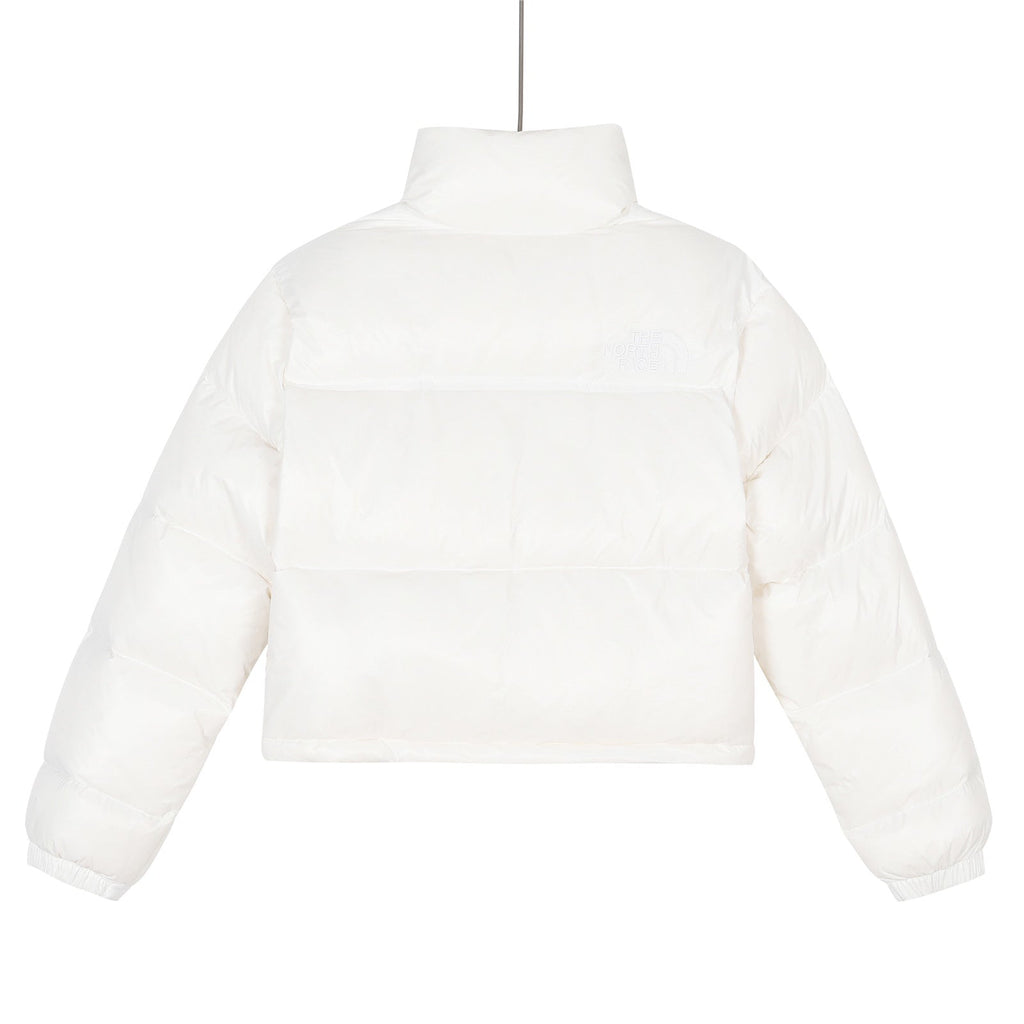 The North Face Cropped Puffer Jacket – Off White | Women's & Men's Styling