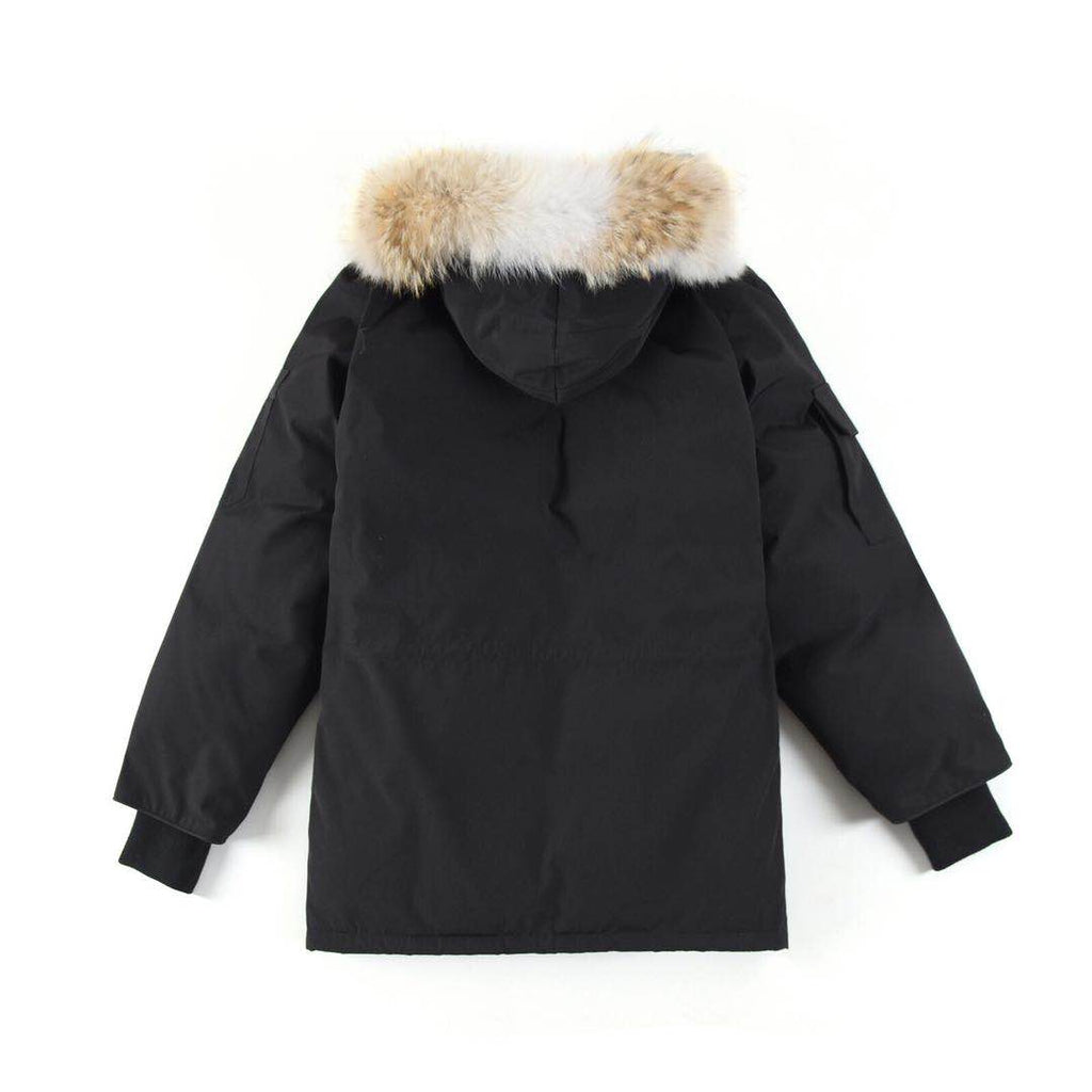 Canada Goose Women's Men's Fur Hood Parka Jacket - Black