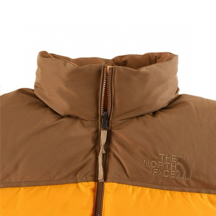The North Face 1996 Retro Nuptse Jacket – Brown & Orange Color Block | Women's & Men's Styling