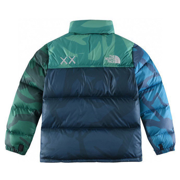 The North Face XX KAWS Camo Color Block Puffer Jacket | Women's & Men's Streetwear Style