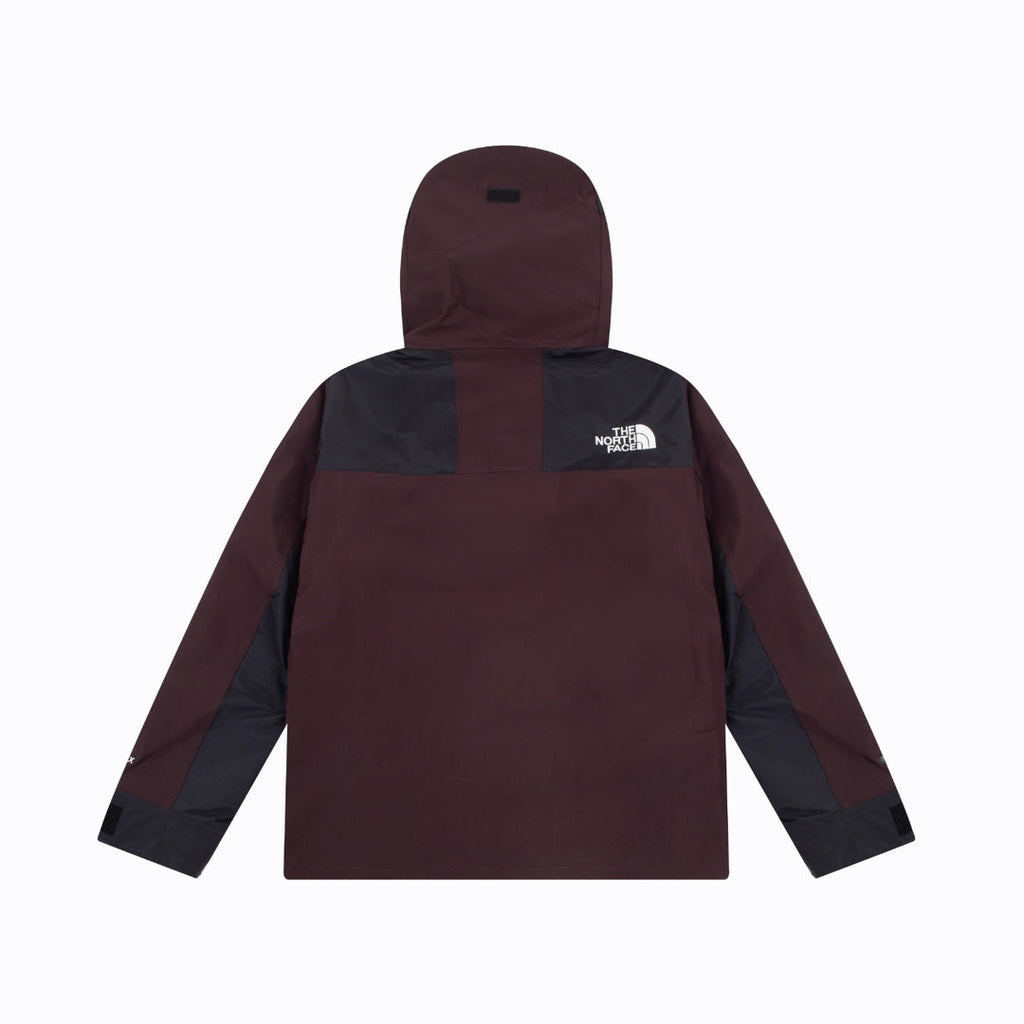 The North Face Men's GORE-TEX Hooded Mountain Jacket | Burgundy & Black Color Block