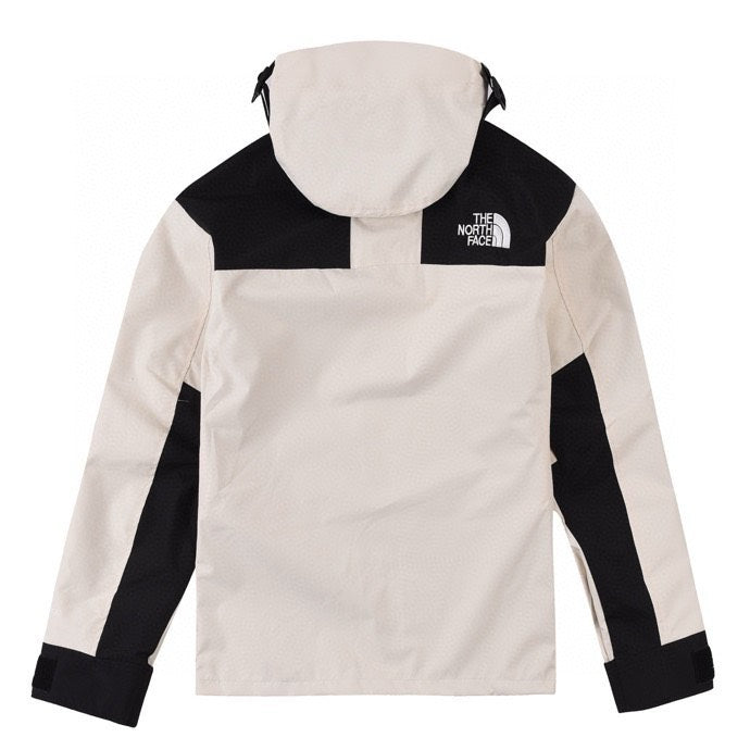 The North Face Mountain Jacket – Off White & Black Color Block | Women's & Men's Styling