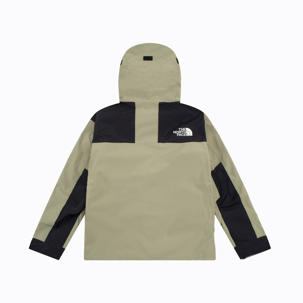 The North Face Men's GORE-TEX Hooded Mountain Jacket | Light Khaki & Black Color Block