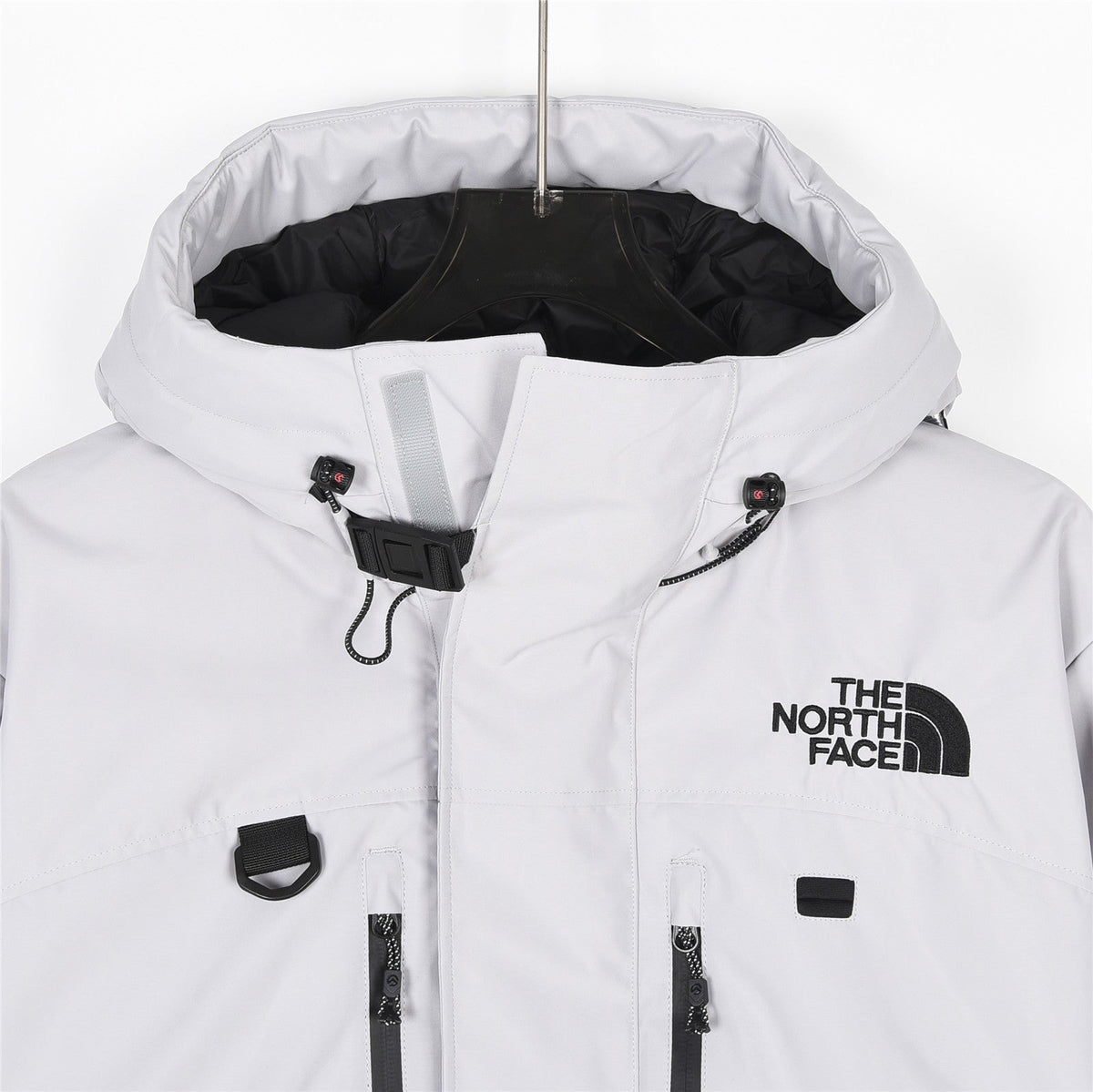 The North Face Men's White Hooded Ski Jacket | Outdoor Winter Outerwear