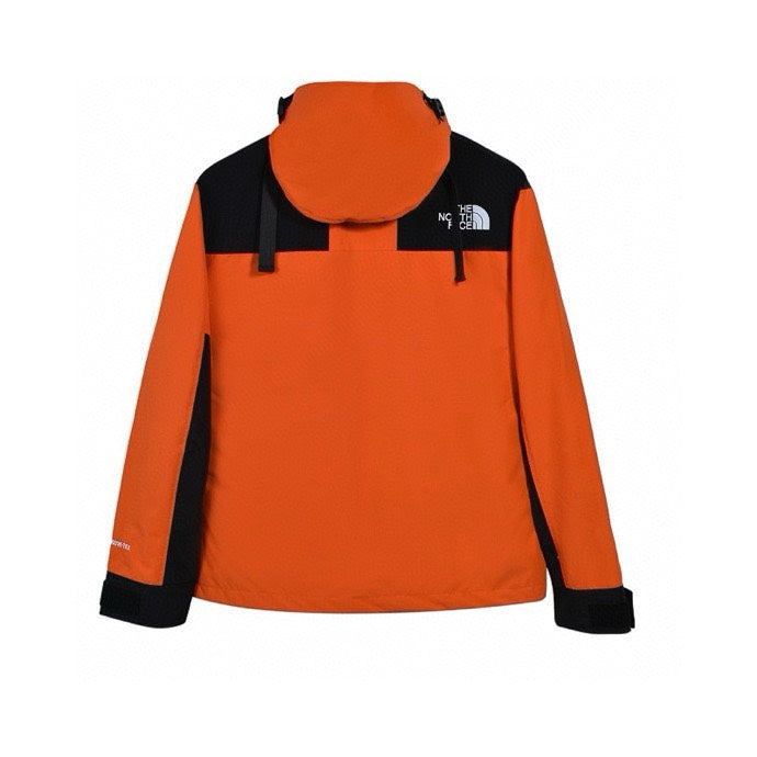 The North Face Mountain Jacket – Orange & Black Color Block | Women's & Men's Styling