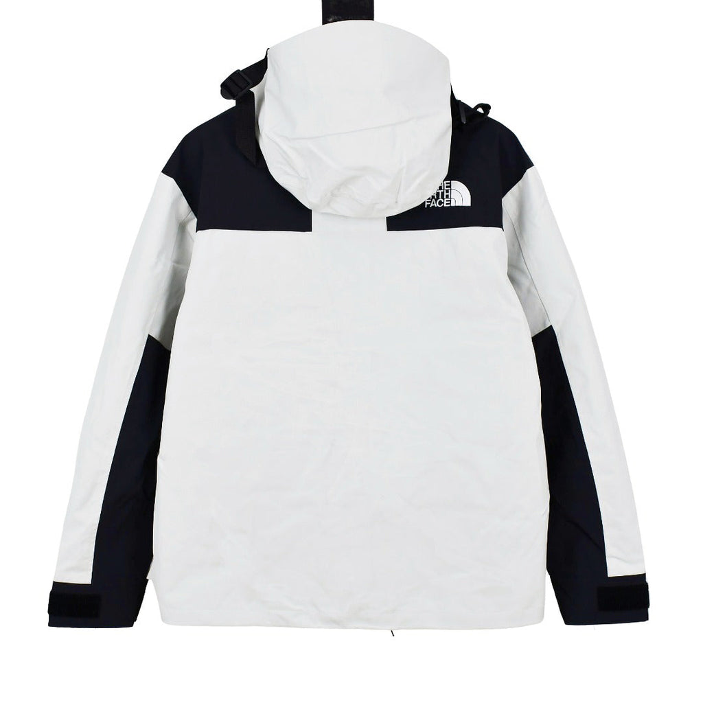 The North Face Men's GORE-TEX Hooded Mountain Jacket | White & Black Color Block