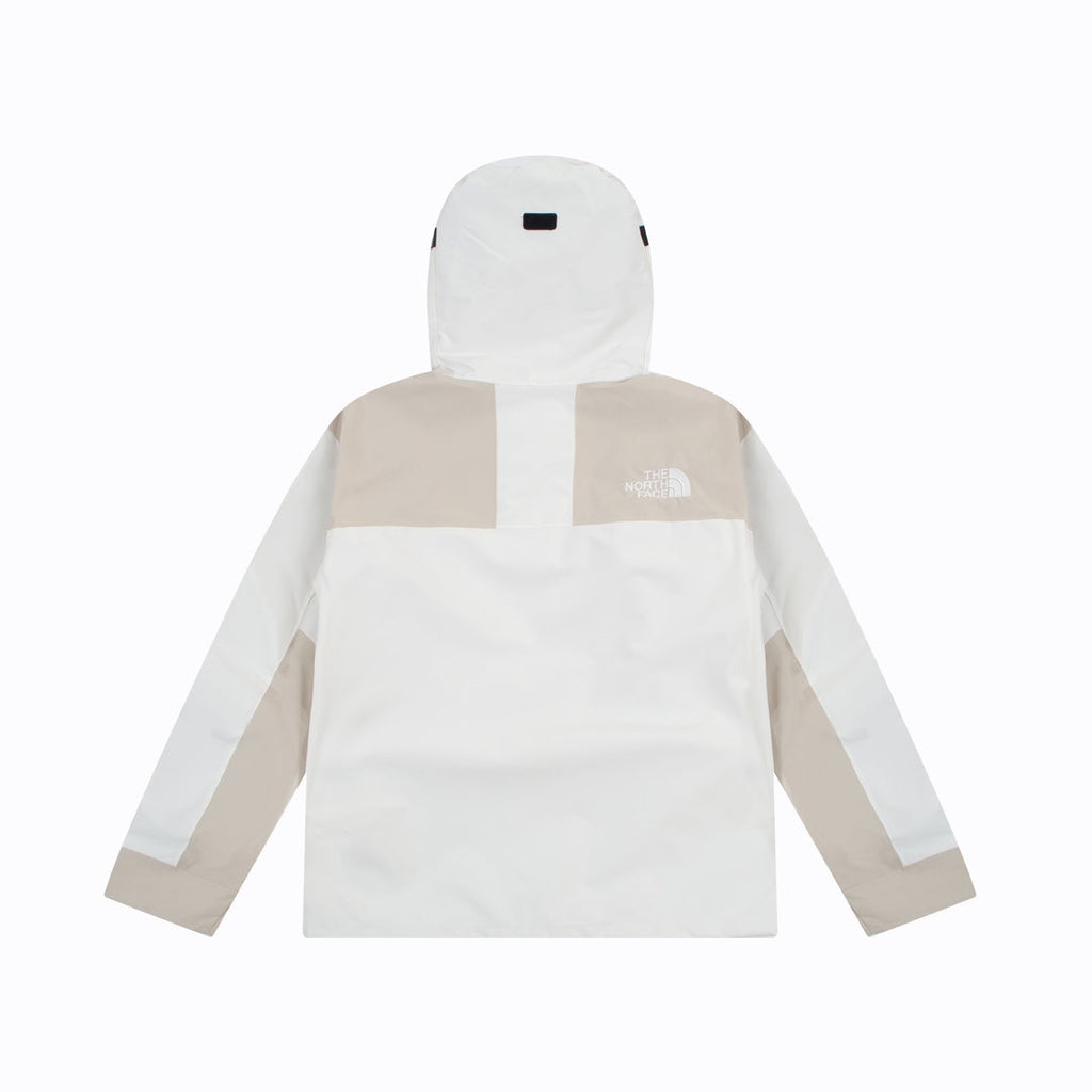 The North Face Men's GORE-TEX Hooded Mountain Jacket | White & Beige Color Block