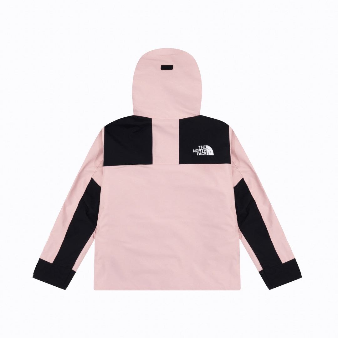 The North Face Men's GORE-TEX Hooded Mountain Jacket | Light Pink & Black Color Block