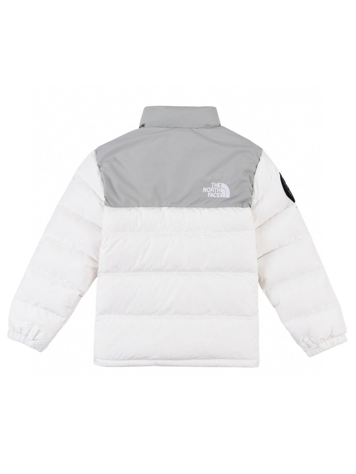 The North Face 1992 Patch Color Block Puffer Jacket | Grey & White | Women's & Men's Streetwear Style