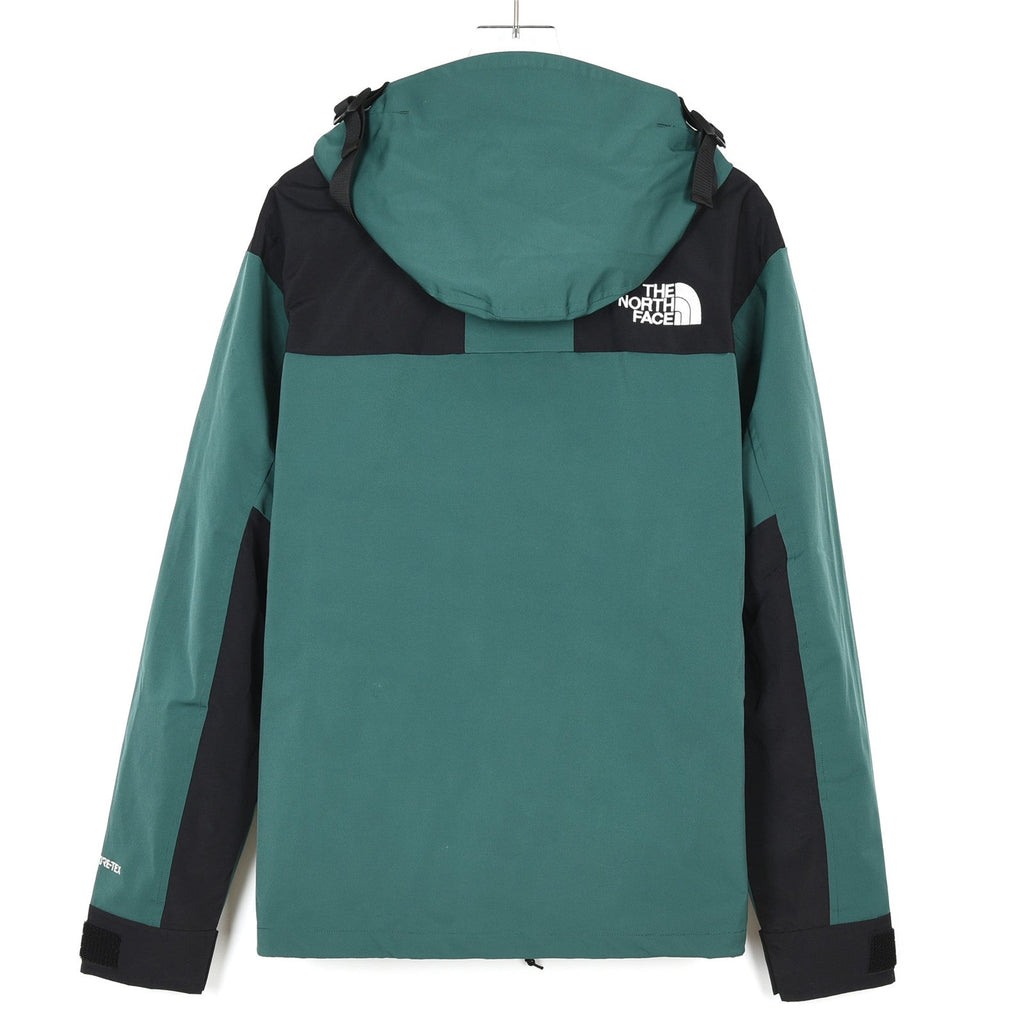 The North Face Men's Hooded Mountain Jacket | Teal Green & Black Color Block