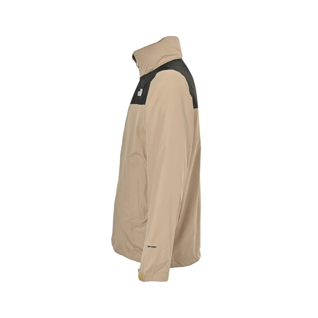The North Face Women's Men's Stand Collar Jacket - Beige & Black Color Block