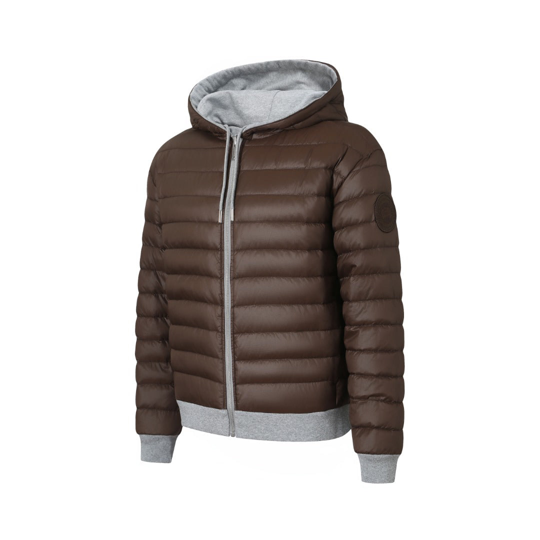 Canada Goose Women's Men's Fuse Reversible Hoody Down Jacket - Brown
