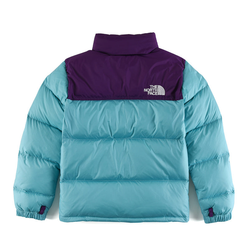 The North Face 1996 Retro Nuptse Jacket – Turquoise & Purple Color Block | Men's & Women's Styling
