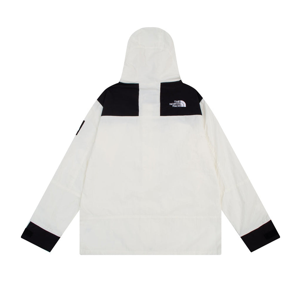 The North Face Men's Hooded Mountain Jacket | Off-White & Black Color Block
