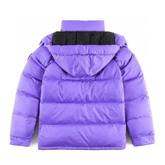 Canada Goose Women's Men's Short Hooded Down Jacket - Purple