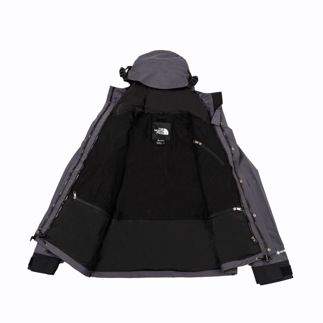 The North Face Men's GORE-TEX Hooded Mountain Jacket | Dark Grey & Black Color Block