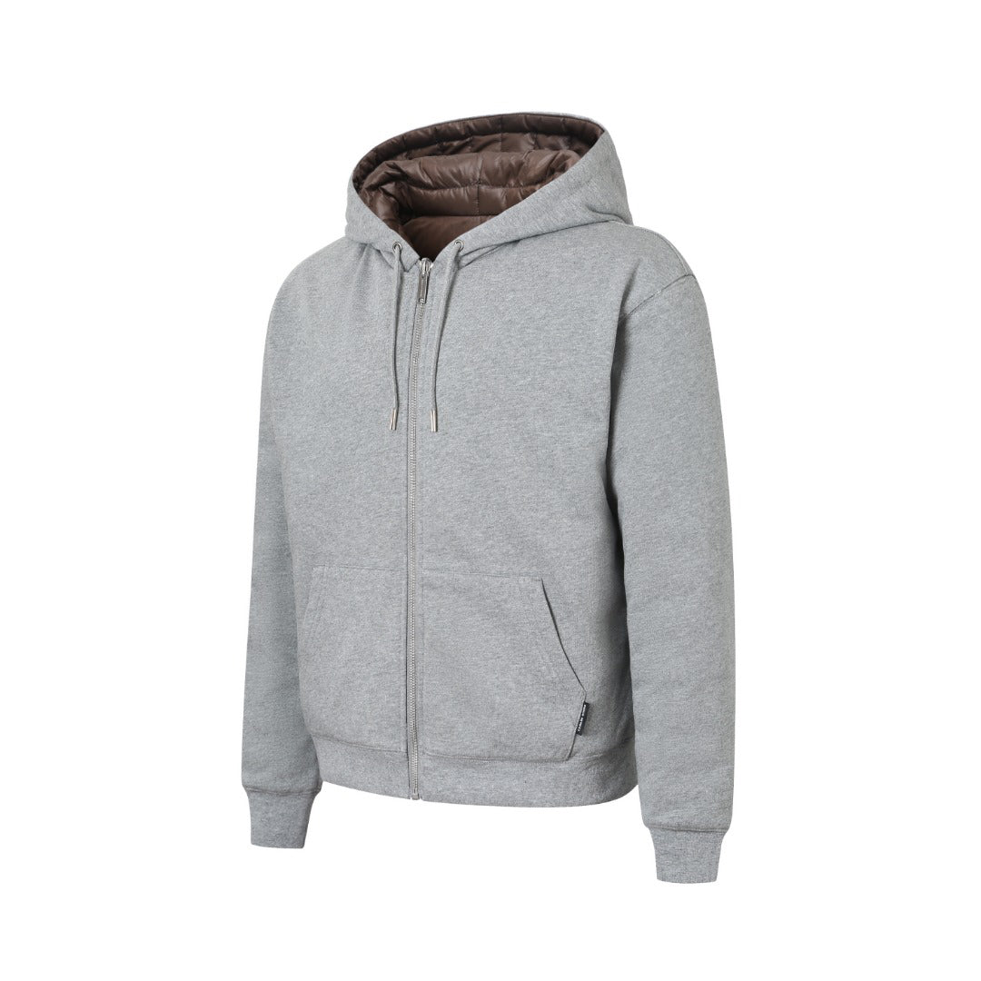 Canada Goose Women's Men's Full-Zip Hooded Down Jacket - Grey
