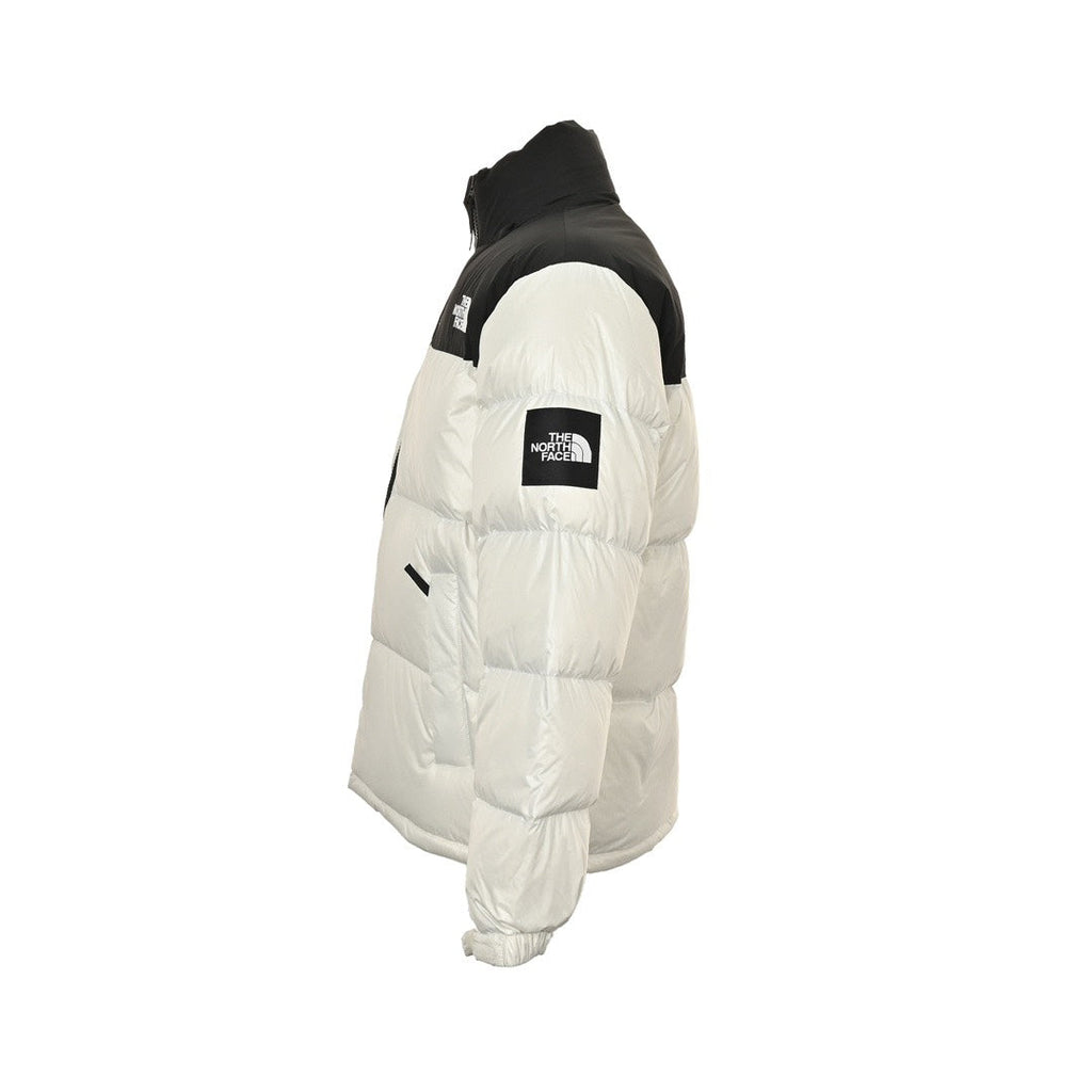 The North Face 1996 Retro Nuptse Jacket – Off White & Black Color Block | Women's & Men's Styling