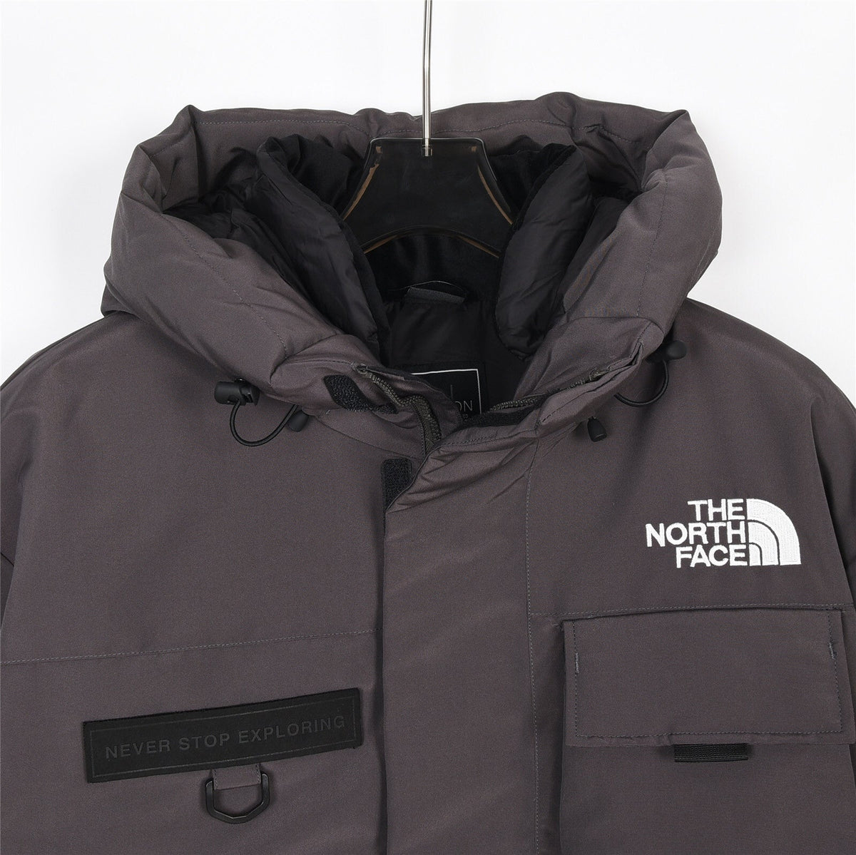The North Face Multi-Pocket Hooded Parka | Dark Grey | Women's & Men's Utility Style
