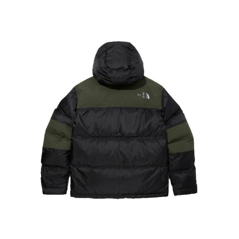 The North Face Hooded Puffer Jacket Black & Olive | Women's & Men's Streetwear
