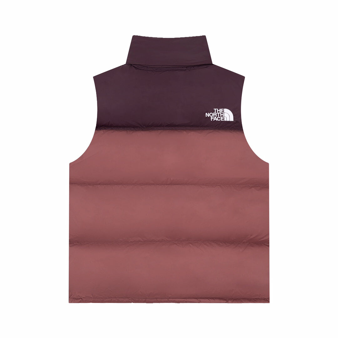 The North Face 1996 Retro Nuptse Vest – Maroon Color Block | Women's & Men's Styling