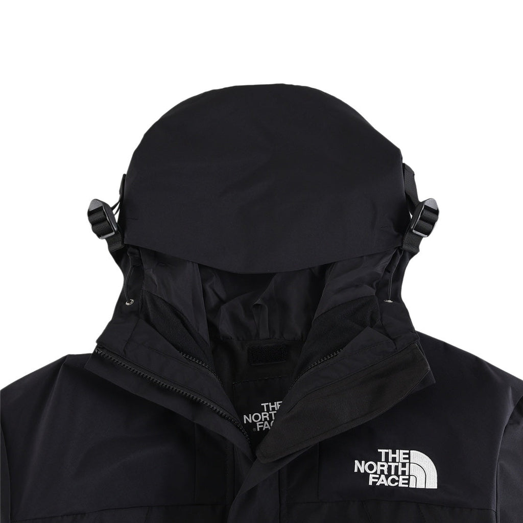 The North Face Women's Men's GORE-TEX Hooded Mountain Jacket - Solid Black Waterproof Shell