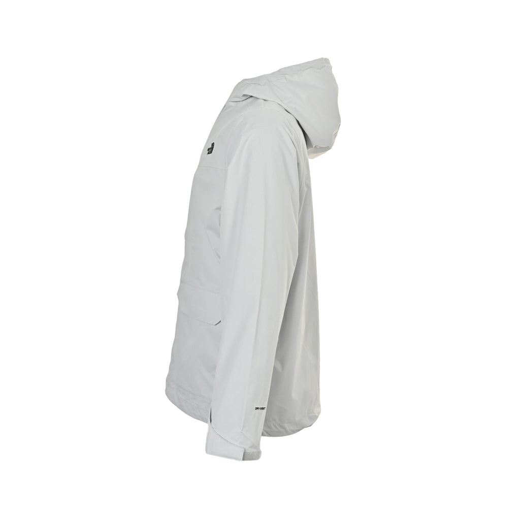 The North Face Women's Men's Hooded Rain Jacket - Light Gray