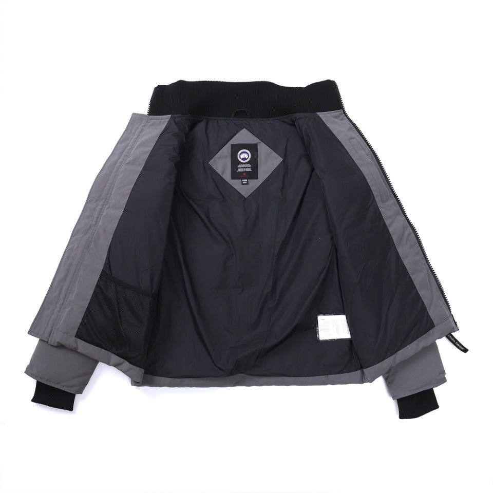 Canada Goose Women's Men's Black Label Cropped Puffer Jacket - Grey