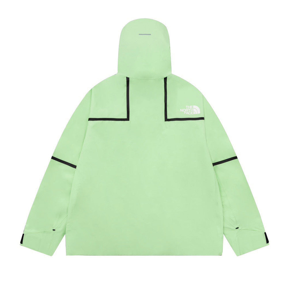 The North Face Men's GORE-TEX Hooded Ski Jacket | Light Green & Black Line Detail