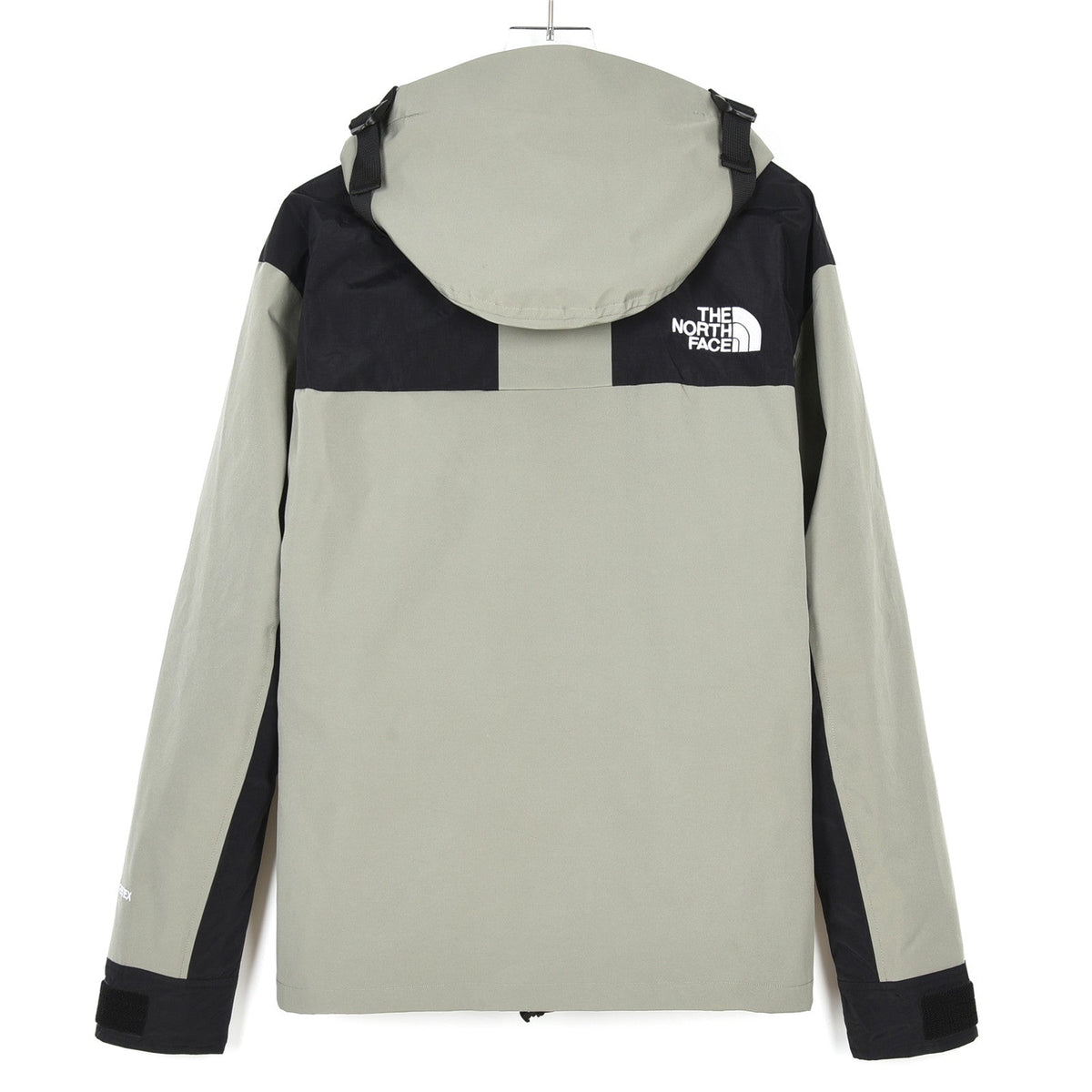 The North Face Men's Hooded Mountain Jacket | Sage Green & Black Color Block