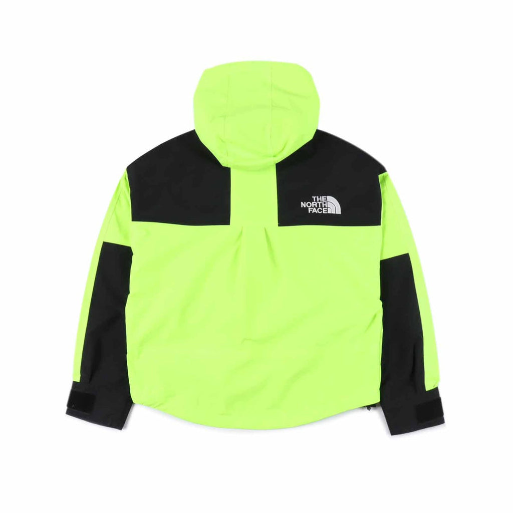 The North Face Women's Hooded Mountain Jacket | Neon Green & Black Color Block