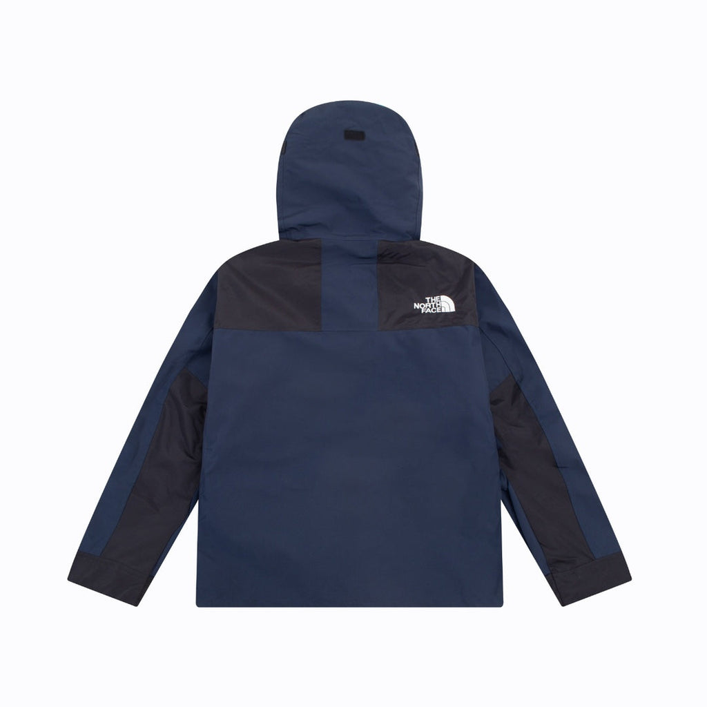 The North Face Men's GORE-TEX Hooded Mountain Jacket | Navy Blue & Black Color Block