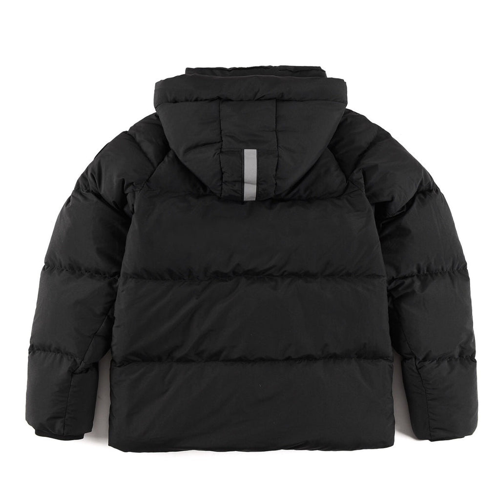 Canada Goose Women's Men's Short Hooded Down Jacket - Black