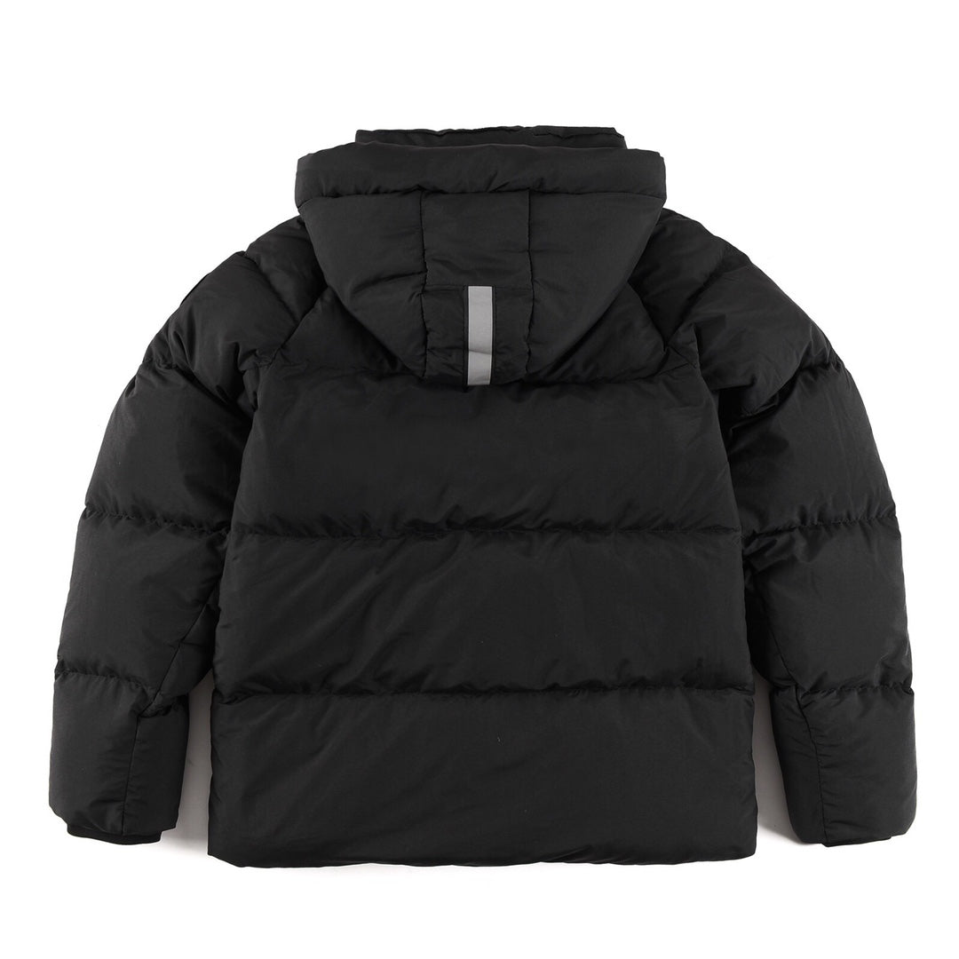 Canada Goose Women's Men's Short Hooded Down Jacket - Black